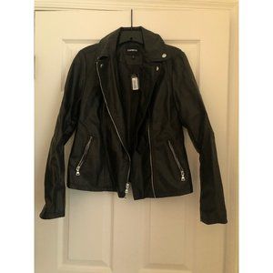 Express Black Faux Leather Jacket